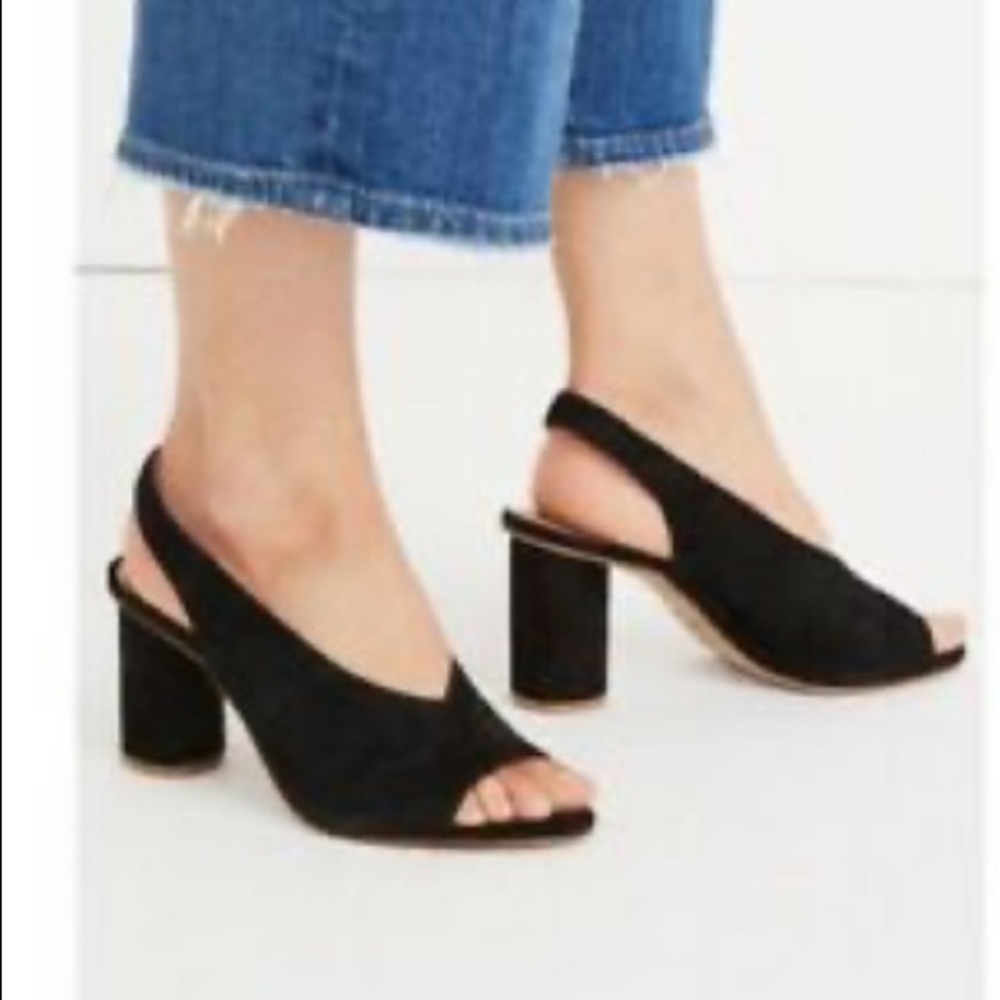 NWT - SOLD OUT!! Madewell Sling-Back Heels in Maple Syrup; Size 6 - Picture 10 of 10